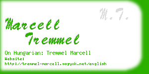 marcell tremmel business card